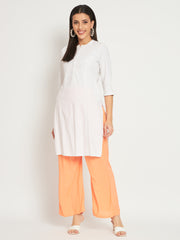 Soft Colors Relaxed Fit Pocket Palazzo Women Peach