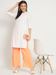 Soft Colors Relaxed Fit Pocket Palazzo Women Peach