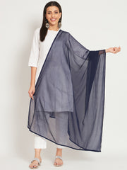 Soft Colour Chiffon Dupatta Navy Blue