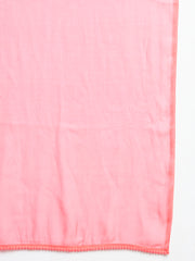 Soft Colour Chiffon Dupatta Gaajari ( Carrot Pink)