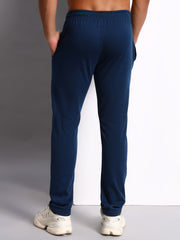 Thread Plus Track Pants For Men In Petrol Blue