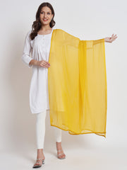 Soft Colour Chiffon Dupatta Mango Yellow