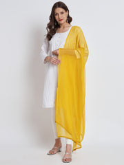 Soft Colour Chiffon Dupatta Mango Yellow