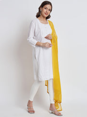 Soft Colour Chiffon Dupatta Mango Yellow