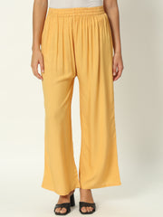 Relaxed Fit Plain Palazzo for Women