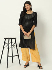 Relaxed Fit Plain Palazzo for Women