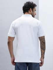 Thread Plus Polo T-Shirt, 100% Cotton T-Shirts for Men White