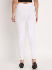 Thread Plus D Pocket Stretchable Solid Cotton Pants for White