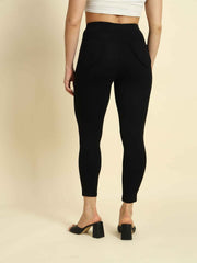 Thread Plus D Pocket Jeggings Pants Black