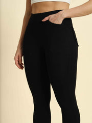 Thread Plus D Pocket Jeggings Pants Black