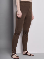 Ankle Length Winter Wear Warm Leggings for Women