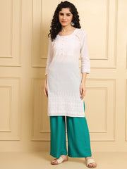 Relaxed Fit Plain Palazzo for Women