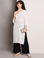 Relaxed Fit Plain Palazzo for Women