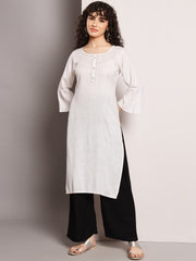 Relaxed Fit Plain Palazzo for Women