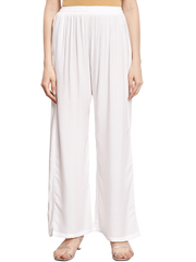 Relaxed Fit Plain Palazzo for Women