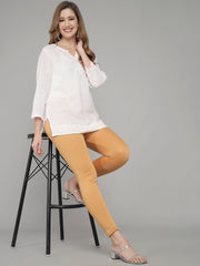 Soft Colors Woolen Raisin Leggings for Women Camel