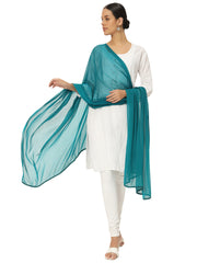 Soft Colour Chiffon Dupatta Moss Green