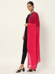 Soft Colour Chiffon Dupatta Magenta