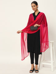 Soft Colour Chiffon Dupatta Magenta