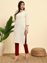 Thread Plus Stretchable Premium Pants with 2 Side Pockets Maroon