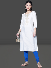 Women's Skinny Fit Ethnic Wear Churidar Leggings  Royal Blue
