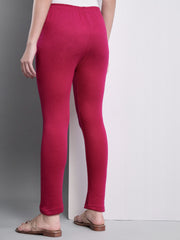 Soft Colors Woolen Raisin Leggings for Women Rani